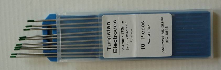 Wolframová elektroda 3.2 zelená WP